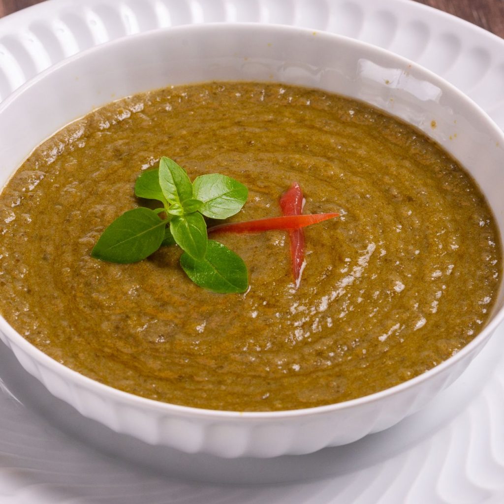 sopa condensada de acelga